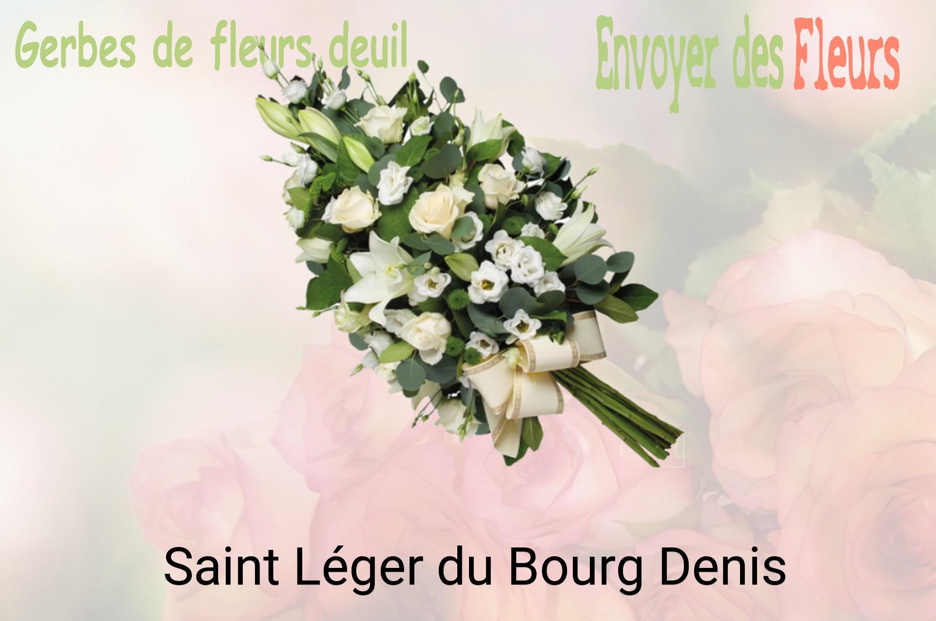 Gerbe de fleurs de deuil livrée à Saint-Léger-du-Bourg-Denis